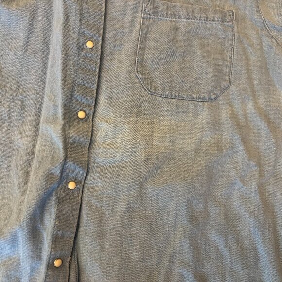 Sezane Max Shirt - Size 38/6 - Light Denim - Picture 5 of 5